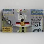 Woman Handmade Fabric Wallet - Bifold Wallet..